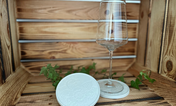 Glasuntersetzer "klassisch"